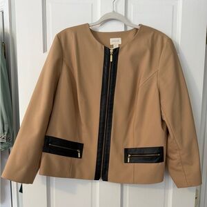 Chico's Camel and Black Blazer